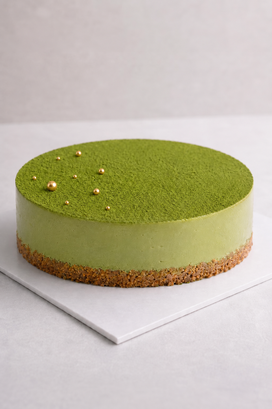 moro. velvet matcha white cake